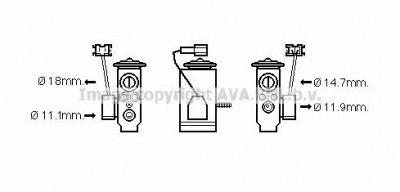 AVA QUALITY COOLING ms1592 -  Расширительный клапан, кондиционер